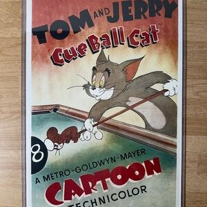 TOM AND JERRY - CUE BALL CAT ANIMATED CARTOON 11X17 MOVIE POSTER 1950